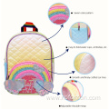 Quilted children's backpack/Rainbow cartoon backpack